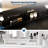  Modern Vanity Desk with Mirror & 11 LED Lights - Makeup Table with Power Outlet, 3 Drawers, Storage Shelves - Sleek Design for Bedroom, Girls, Teens, Small Spaces, Home Office - Black