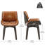 Faux Leather Swivel Side Chair-427297138-427295722