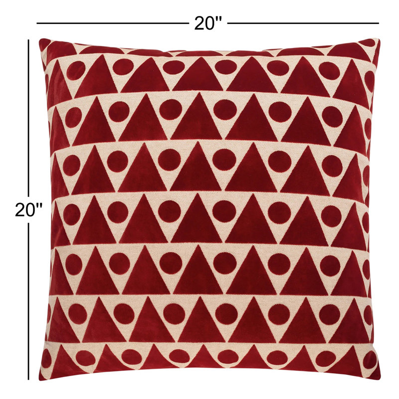 Kilo Pillow Cover & Insert, Red, Square 20"