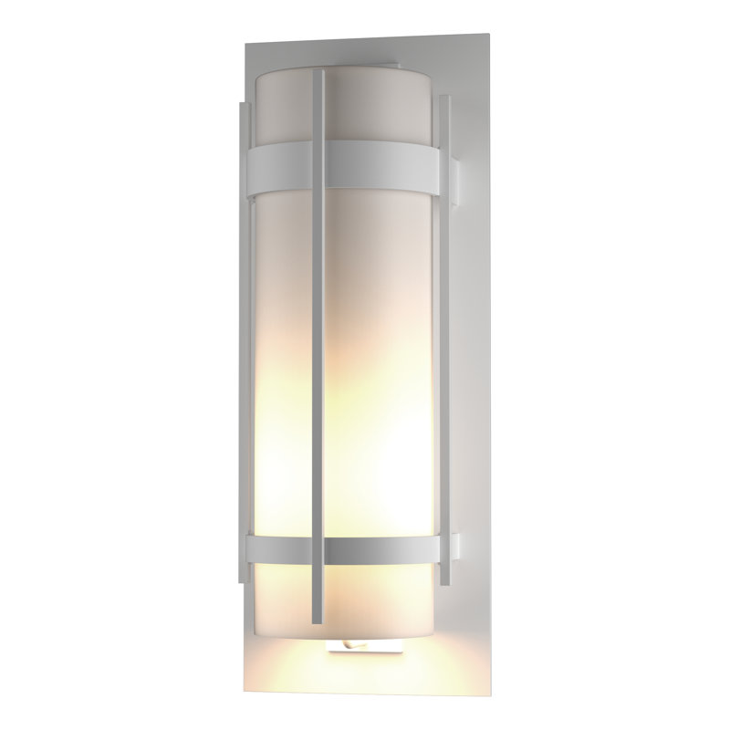 Banded Outdoor Flush Mount, 25.9" H x 9.9" W x 8.1" D, Coastal White