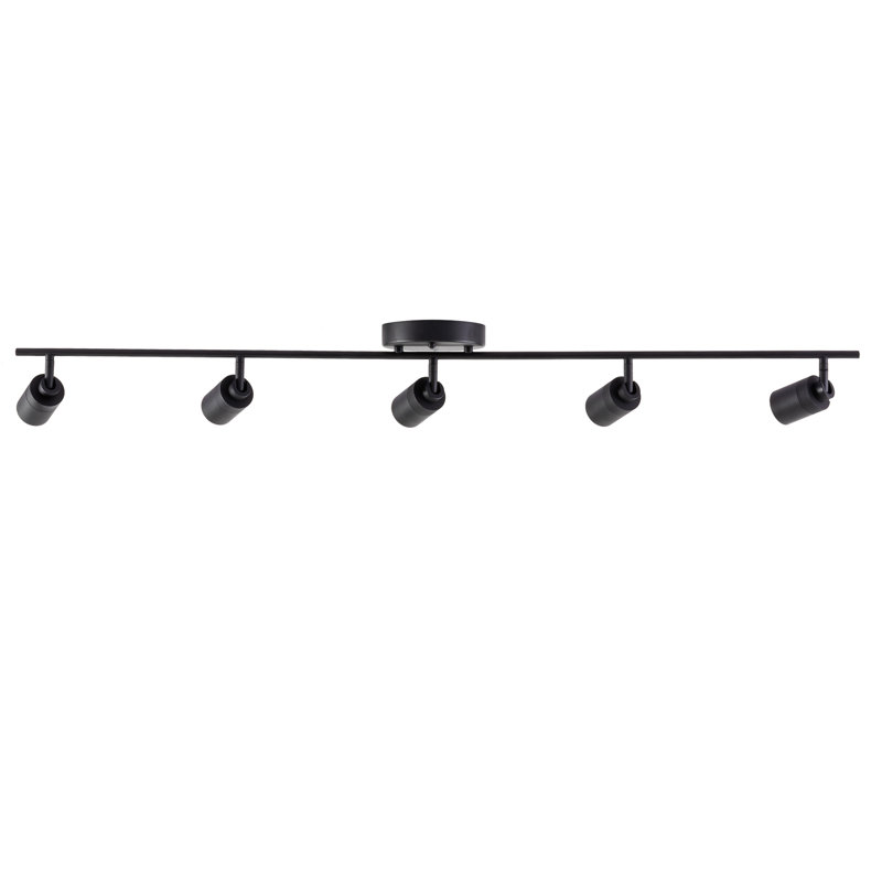 Shura Black and Gold 5-Head LED Track Light