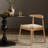 Weave Dining Chairs Set of 2, Mid-Century Modern Kitchen Chair with Solid Oak Frame & Handwoven Seat for Living Dining Room-2078615946-2078615942