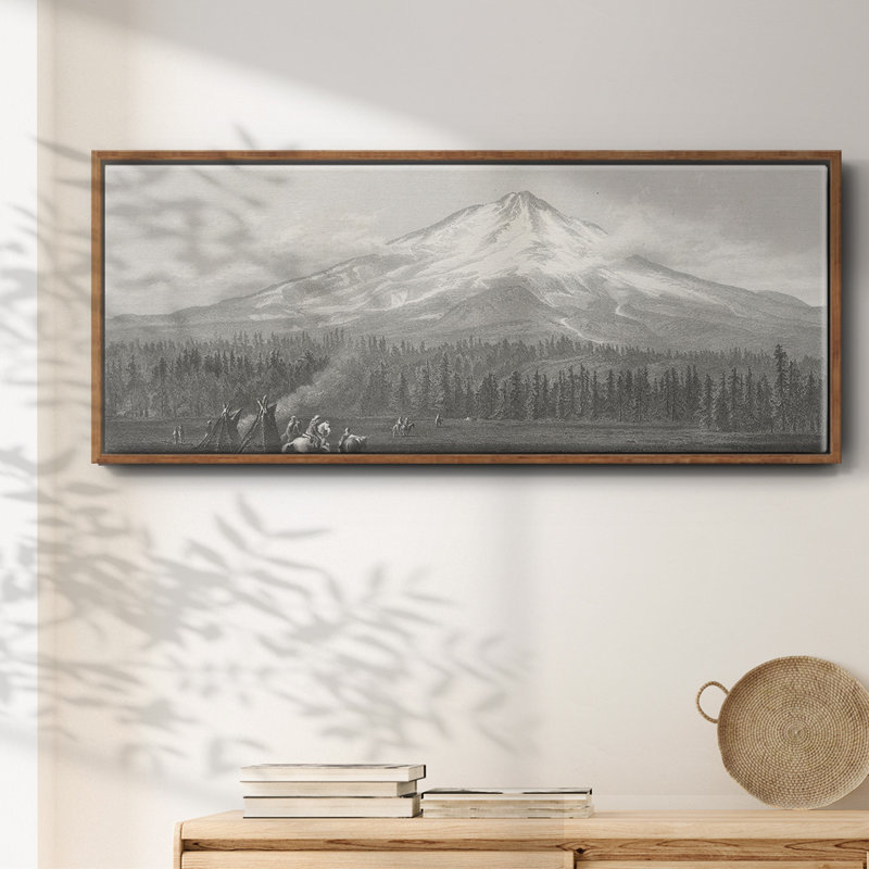 Mount Shasta- Framed Canvas, 20" H x 50" W