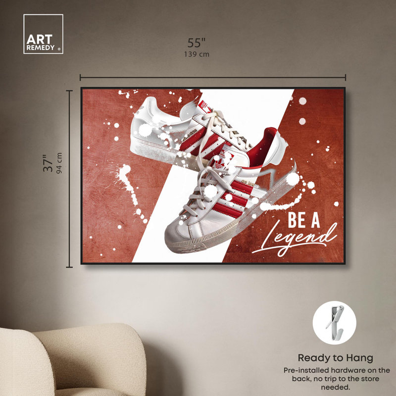 Be Be Legend, H 37 po x l 55 po x P 1,8 po, Cadre flottant noir