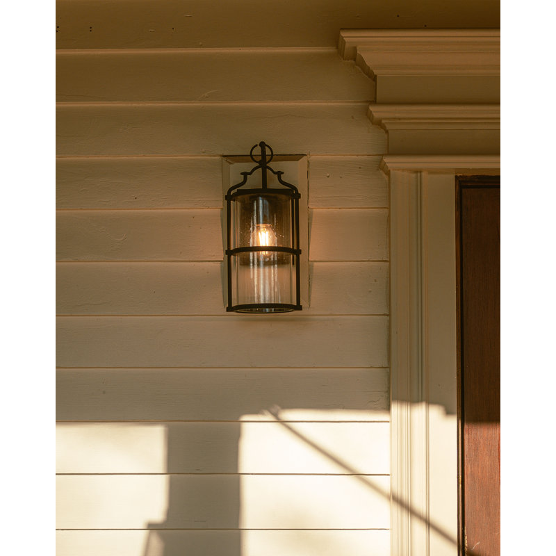 Burbank 1 Light Wall Sconce, Black, 14" H x 6.25" W x 7" D