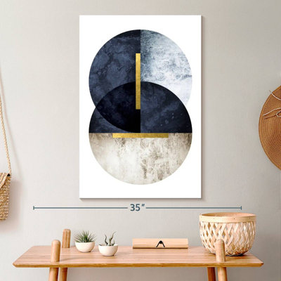 Dark Navy Canvas Print On Canvas Print