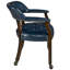 Chaises de salle à manger pivotantes et capitonnées avec roulettes et accoudoirs-97867327-105846496-130021430