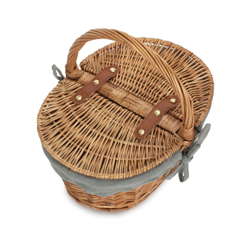 Bay Isle Home Wicker Decorative Basket, Brown