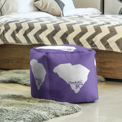 Upholstered Polyester Blend Cube