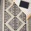 Tapis géométrique en laine et en coton touffeté à la main Armanii Metro-167996565