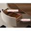 Table basse moderne minimaliste en forme de feuille