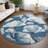 Machine Washable Indoor/Outdoor Chantille ACN2405 Botanical Rug-1620983327