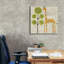  «Ada's Giraffe» par Chariklia Zarris, art mural sur toile, 26 po x 26 po