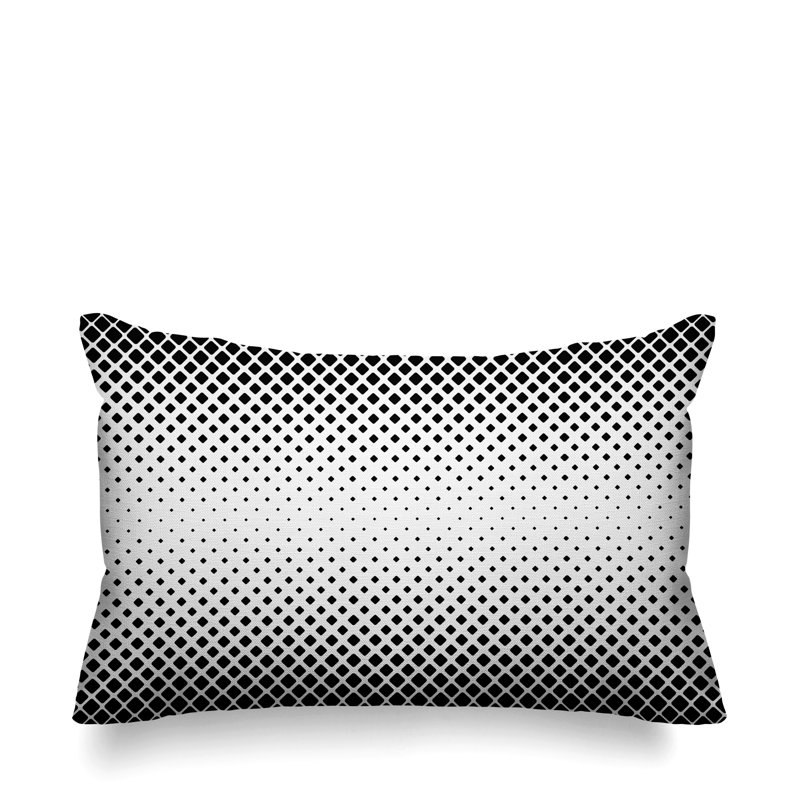 Housse et insert de coussin extérieur carré Wright, Gris ardoise, 14 po x 20 po, Rectangle