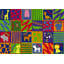 Tapis d'assise rectangulaire KidCarpet.com à motif animal, 122 x 183 cm-10329941