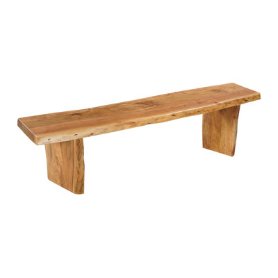 Live Edge Solid Wood Dining Bench