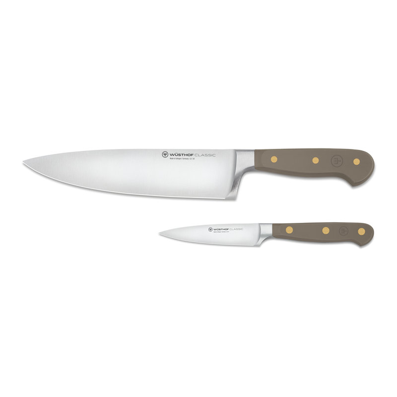 WÜSTHOF Classic Velvet Oyster 2-Piece Starter Knife Set