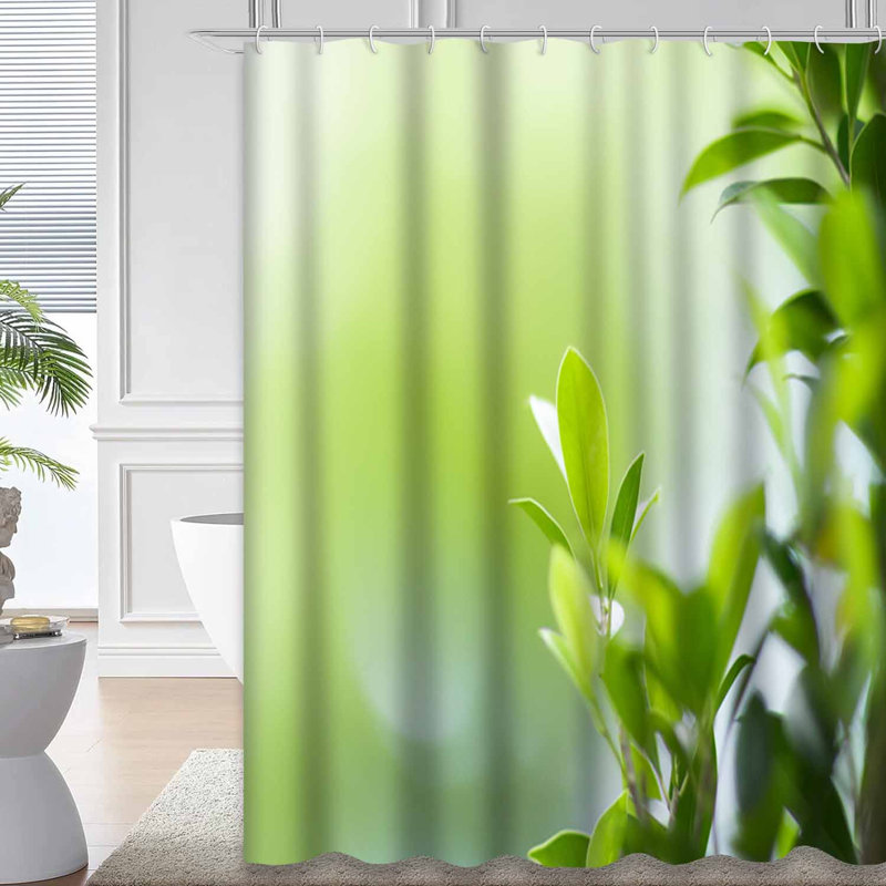 Rideau de douche Green Leaf, L 72 po x l 84 po