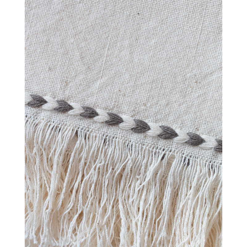 Gray Braid Detail Napkin