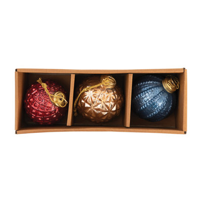 3 Piece Ball Ornament Set