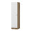 Armoire moderne Wesa avec de nombreuses tablettes, blanc et or, 75,0 x 74,8 x 20,5 po Wesa | 100% panneau de particules enduit de mélamine, épaisseur: 0,7 pouce | Conception murale avec couvercle, solution de rangement élégante et fonctionnelle pour toute pièce