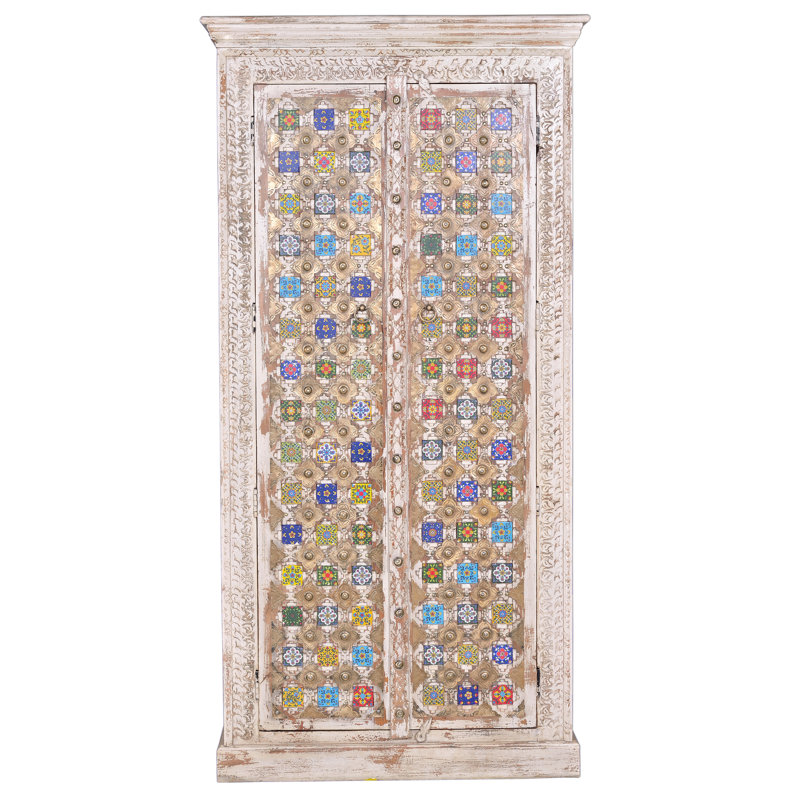 Mireille 2 Door Solid Wood Wardrobe