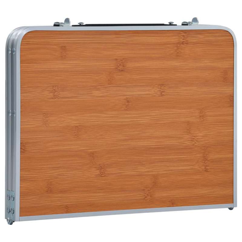 Gillsville 60cm Rectangular Folding Table, Brown