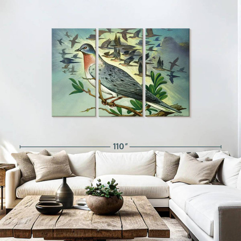 Passenger Pigeons, 48" H x 74" W