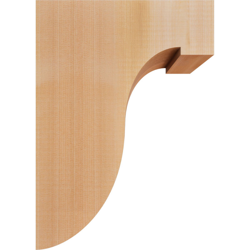 Del Monte Corbel, H 14 po x l 5,5 po x P 10 po, Lisse, Cèdre rouge