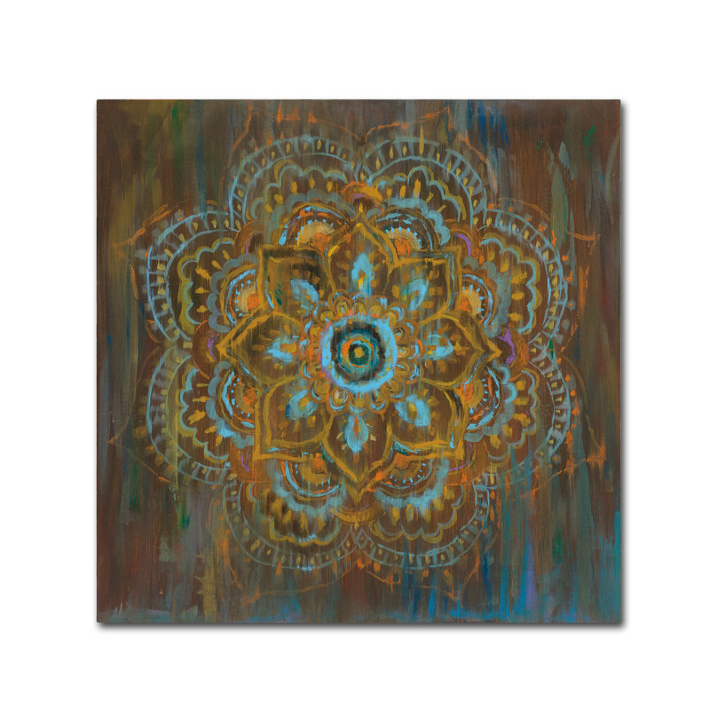 'Bombay Bohemian' Print on Wrapped Canvas, 35" H x 35" W x 2" D