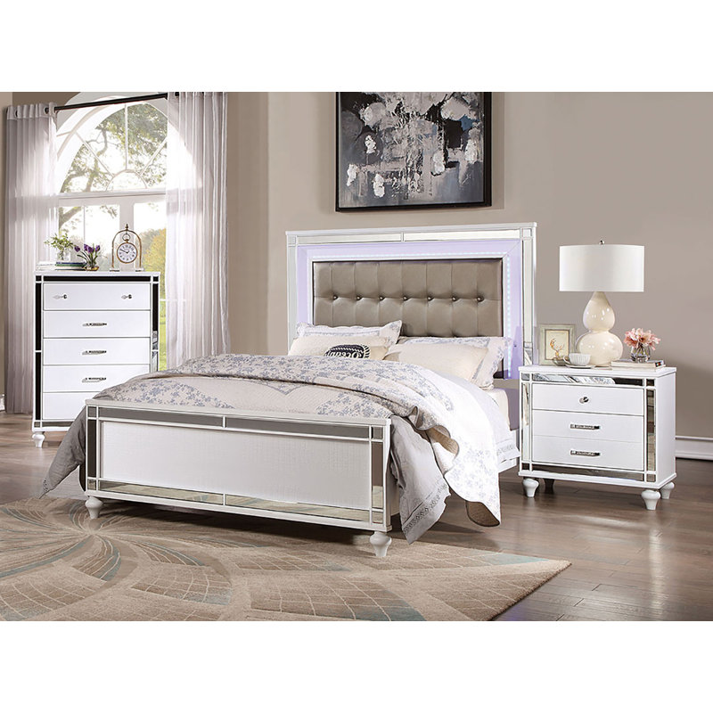 Table de chevet, blanc