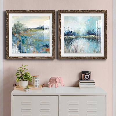" Energetic Earth " 2 - Pieces Painting Print