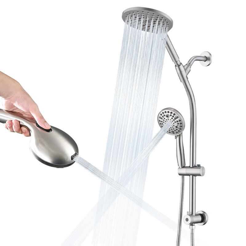 Complete Shower System with Handheld Shower, Brushed Nickel