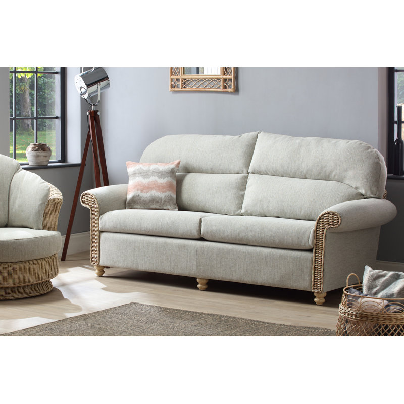 Fabrienne 3 Seater Sofa, Pebble Grey, Brown