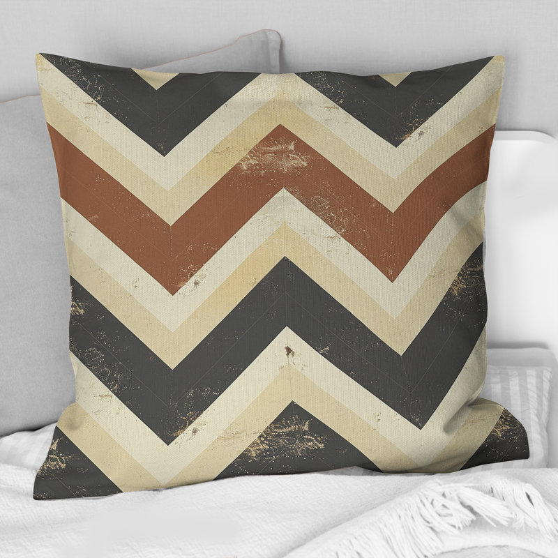 Coussin Brown, H 16 po x l 16 po