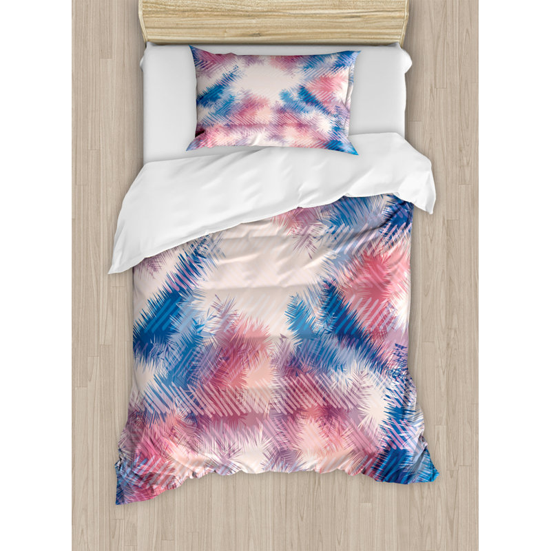 Rustic Polyester Duvet Cover, Twin Duvet Cover + 1 Sham