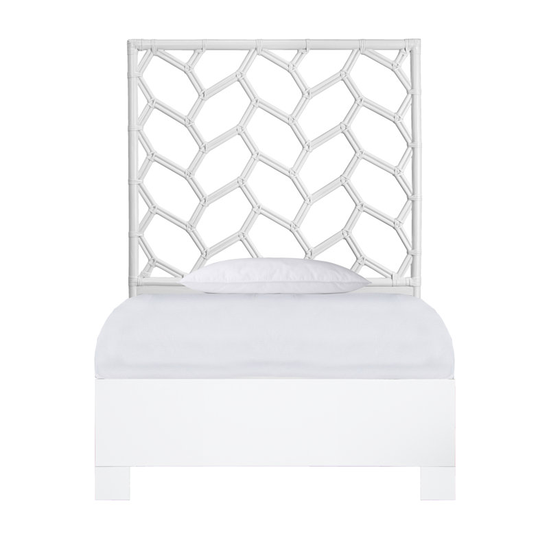 Silas Queen Standard Bed, Black, Twin, White
