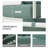 Outdoor Aluminum Patio Furniture Set, 5-Seats Patio Conversation Sofa Set with 2 Swivel Rocking Chairs and 2 Coffee Tables-1350258195