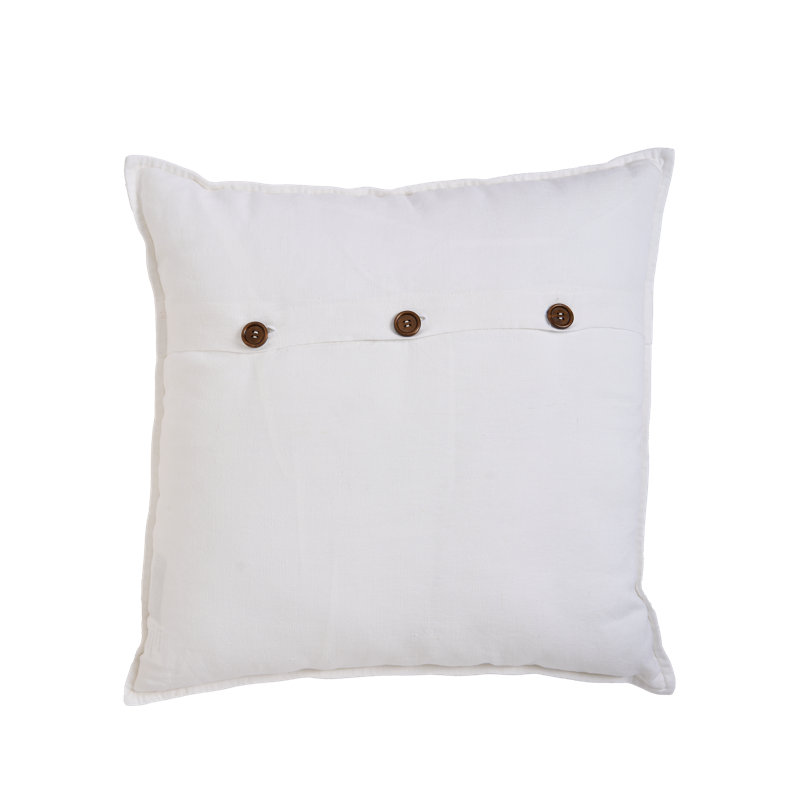 Bouquet Pillow Cover 20x20 Inch, White;Yellow;Brown