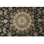 Tapis oriental noir Indo-nain 9x12
