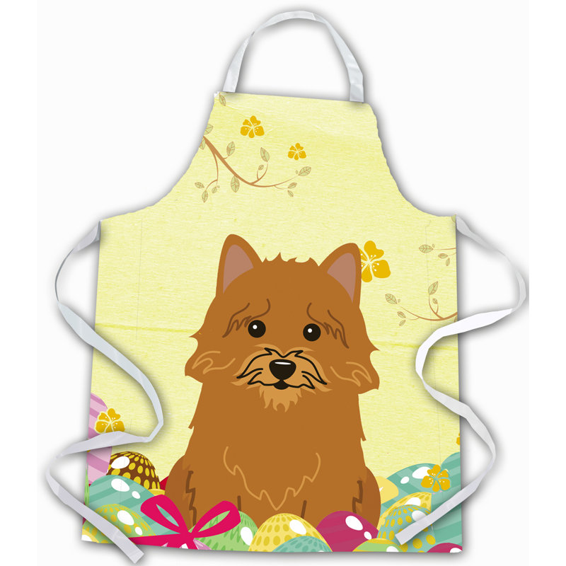 Tablier œufs de pâques, Jaune / Havane, Norwich Terrier
