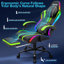  Fauteuil de jeu ergonomique avec haut-parleurs à lumières RVB et massage-2058324851