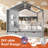 Wooden Full House Bed With 2 Drawers,Kids Bed With Storage Shelf（Mattress Not Included）-1629154080-1629154082
