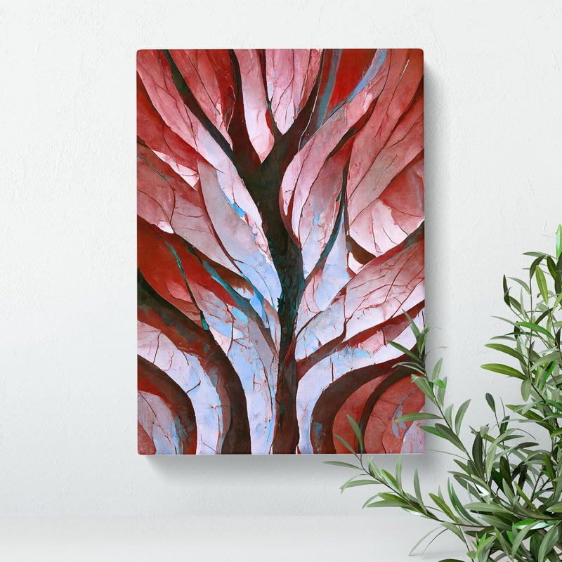 The Abstract Trees No.5 - Print, No Matte, 50cm H x 35cm W, Wrapped Canvas