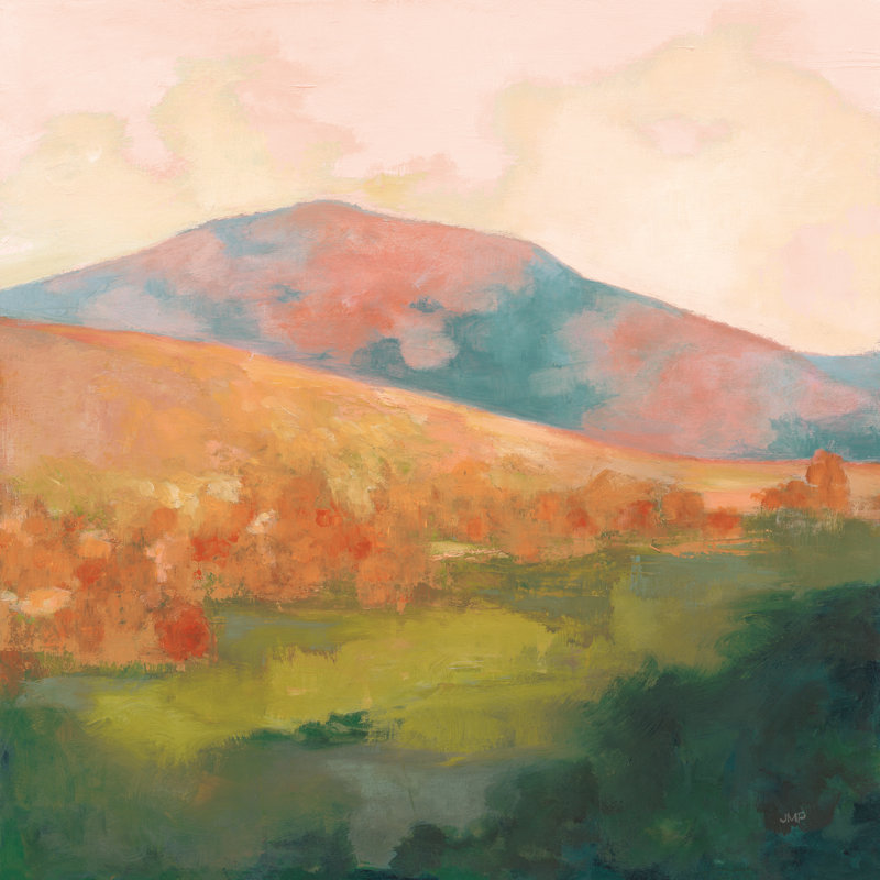 Mountain Morning Pink by Julia Purinton - Wrapped Canvas Painting, 122cm H x 122cm W