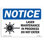Laser Maintenance in Progress Do Not Enter Sign