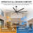 Ikera 100" W 8-Blade Metal Windmill Ceiling Fan-1756607265