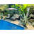 Angeliki-Electra Outdoor Ottoman with Sunbrella® Cushion