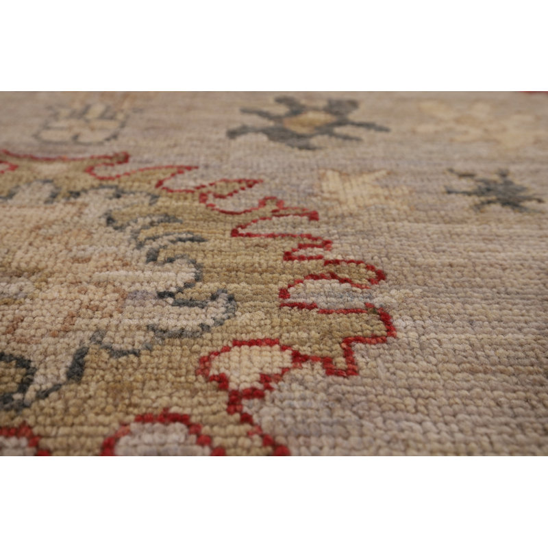 Vegetable Dye Oushak Turkish Area Rug 8