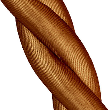 Polyester, Cotton Curtain Holdback/Tieback, Burnt Orange
